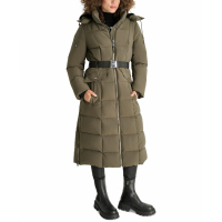 DKNY Women's 'Maxi Belted Hooded Puffer Coat'