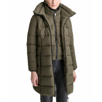 DKNY Women's 'Bibbed Hooded Zip-Front Puffer Coat'