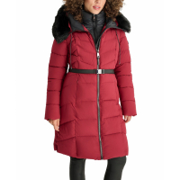 DKNY Women's 'Bibbed Faux-Fur-Trim Hooded Puffer Coat'