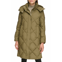 DKNY 'Diamond Quilted Hooded Puffer Jacket' für Damen