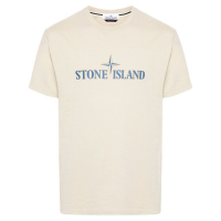 Stone Island T-shirt 'Logo-Print' pour Hommes