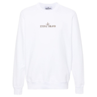 Stone Island Sweatshirt 'Logo-Print Cotton' pour Hommes