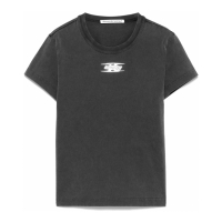 T By Alexander Wang 'Puff Logo Shrunken' T-Shirt für Damen