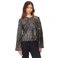 MICHAEL Michael Kors 'Flare Sleeve Foil Print' Bluse für Damen