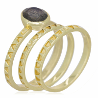 Rainbow Stone Women's 'Erika' Ring