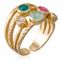 Rainbow Stone Women's 'Kelly' Ring