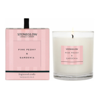 StoneGlow 'Pink Peony & Gardenia' Duftende Kerze - 220 g