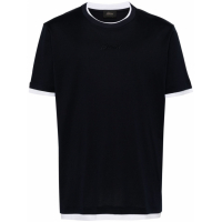 Brioni T-shirt 'Logo-Embroidered' pour Hommes