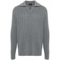 Brioni Polo manches longues 'Chunky-Knit' pour Hommes