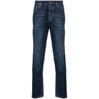 Brunello Cucinelli Jeans 'Solomei-Embroidered Tapered' pour Hommes