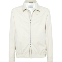 Brunello Cucinelli Veste 'Spread-Collar Zipped' pour Hommes