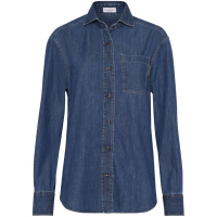 Brunello Cucinelli Chemise en Jean 'Monili-Detail Buttoned' pour Femmes