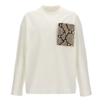 Jil Sander T-Shirt manches longues 'Snake-Print Pocket' pour Hommes