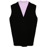 Jil Sander Gilet 'Two-Tone Layered Knitted' pour Hommes