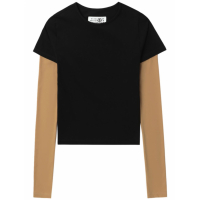 MM6 Maison Margiela 'Contrasting Sleeves' T-Shirt für Damen