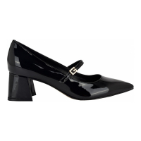 Guess Women's 'Zands Pointed Toe Mid-Block Heel Patent Mary Janes' Pumps