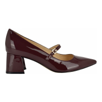 Guess Women's 'Zands Pointed Toe Mid-Block Heel Patent Mary Janes' Pumps