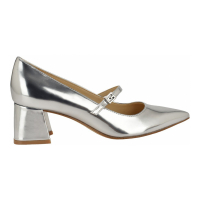 Guess Women's 'Zands Pointed Toe Mid-Block Heel Patent Mary Janes' Pumps