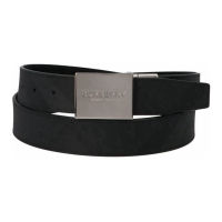 Burberry Ceinture 'Reversible Checkered In Smoky Black' pour Hommes