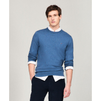 Tommy Hilfiger 'Regular-Fit Pima Cotton Cashmere Blend Solid Crewneck Sweater' pour Hommes