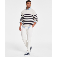 Tommy Hilfiger 'Textured Knit Stripe Crewneck Sweater' pour Hommes