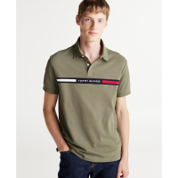 Tommy Hilfiger 'Short Sleeve Embroidered Chest Stripe Polo Shirt' pour Hommes