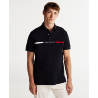 Tommy Hilfiger 'Short Sleeve Embroidered Chest Stripe Polo Shirt' pour Hommes