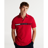 Tommy Hilfiger 'Short Sleeve Embroidered Chest Stripe Polo Shirt' pour Hommes