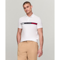 Tommy Hilfiger 'Short Sleeve Embroidered Chest Stripe Polo Shirt' pour Hommes