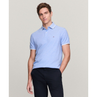 Tommy Hilfiger 'Regular-Fit Tipped Linen Polo Shirt' pour Hommes