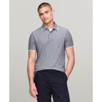 Tommy Hilfiger 'Regular-Fit Tipped Linen Polo Shirt' pour Hommes