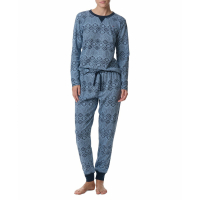 Tommy Hilfiger '2-Pc. Packaged Printed Thermal Pajamas Set' pour Femmes