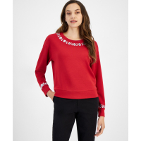 Tommy Hilfiger 'Rhinestone-Embellished Long Sleeve Top' pour Femmes