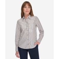 Tommy Hilfiger 'Cotton Striped Puff-Print Shirt' pour Femmes