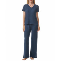 Tommy Hilfiger '2-Pc. Short-Sleeve Ribbed Pajamas Set' pour Femmes