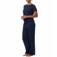 Tommy Hilfiger '2-Pc. Short-Sleeve Satin Logo Pajamas Set' pour Femmes