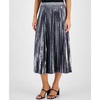 Tommy Hilfiger 'Metallic Pleated Midi Skirt' pour Femmes