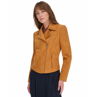 Tommy Hilfiger 'Faux-Suede Moto Long-Sleeve Jacket' pour Femmes