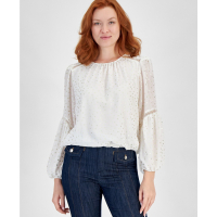 Tommy Hilfiger 'Long-Sleeve Dot-Bubble Blouse' pour Femmes