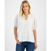 Tommy Hilfiger 'Clip-Dot Smocked Yoke Blouse' pour Femmes