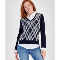 Tommy Hilfiger 'Diamond Argyle Two-Piece Sweater' pour Femmes