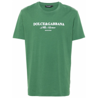 Dolce&Gabbana T-shirt 'Flocked-Logo' pour Hommes