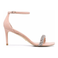 Stuart Weitzman Sandales à talon 'Nudistcurve Braided-Strap' pour Femmes