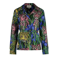 Gucci Veste 'Graphic Printed Belted' pour Femmes