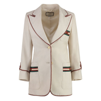 Gucci Blazer 'Single-Breasted Buttoned' pour Femmes