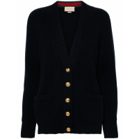 Gucci Cardigan 'Interlocking G Chunky-Ribbed' pour Femmes