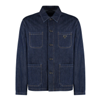 Prada Chemise en Jean 'Logo Detail' pour Hommes