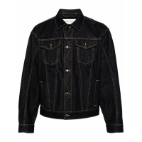 Alexander McQueen Veste en jeans 'Spread-Collar' pour Hommes