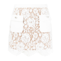 Self-Portrait Mini Jupe 'Floral-Lace' pour Femmes