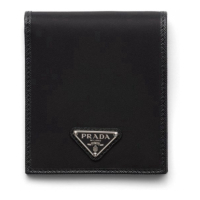 Prada Portefeuille 'Logo Plaque' pour Hommes